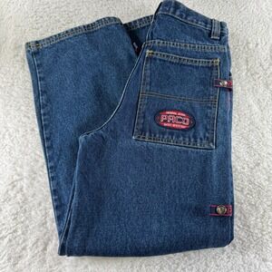 Y2K Paco Sport Baggy Skater Snap Away Jeans 24x26x9 Patch Loose Medium Women‎